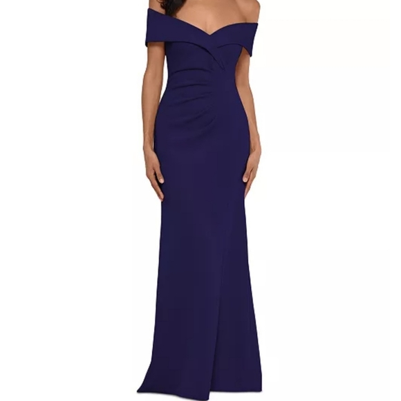 Xscape Dresses & Skirts - Women's Off-the-shoulder Evening Gown